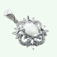 گردنبند خرمهره زنانه رودیوم خاص _کد:34881