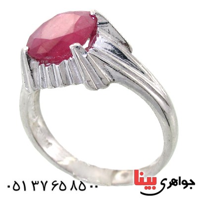 انگشتر یاقوت سرخ مردانه خوشرنگ _کد:11839