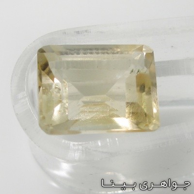 نگین انگشتر سیترین مربعی