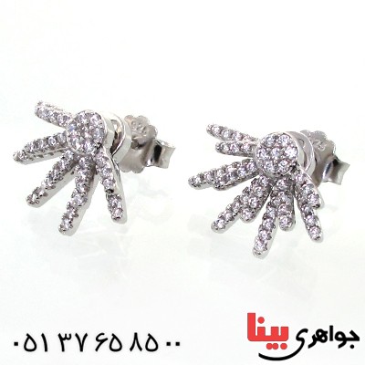 گوشواره نقره زنانه مدل چند پر _کد:11918