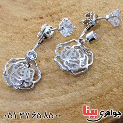 گوشواره نقره زنانه مدل رزا