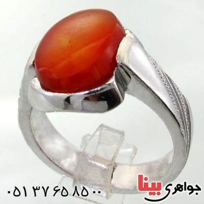 انگشتر عقیق یمنی مردانه درشت کلاسیک