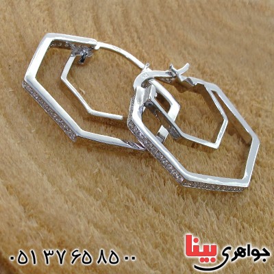 گوشواره نقره زنانه مدل آنوشا