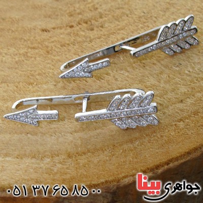 گوشواره نقره زنانه مدل پیکان _کد:11945
