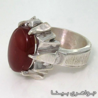 انگشتر عقیق شش چنگ