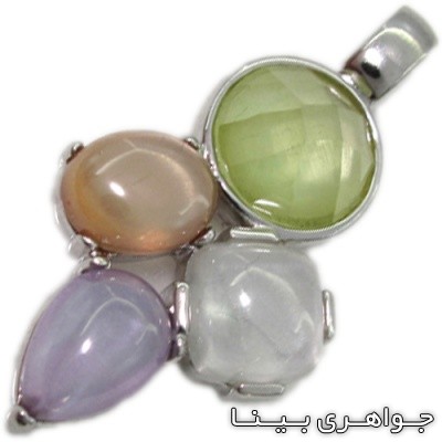 گردنبند سنگ ماه (مون استون) چهار رنگ