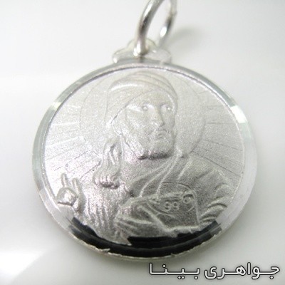 گردنبند نقره شمایل حضرت محمد(ص) و حضرت علی(ع)