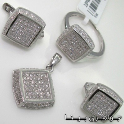 سرویس نقره میکرو ستینگ مربعی سه تیکه