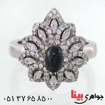 انگشتر حدید صینی زنانه با دعای هفت جلاله مدل فروزان