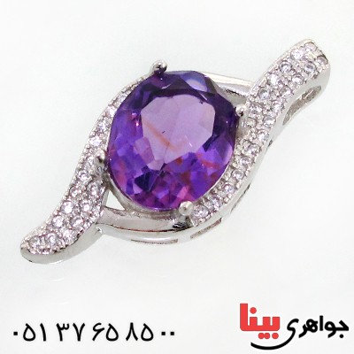 گردنبند آمتیست زنانه مدل ملیسا
