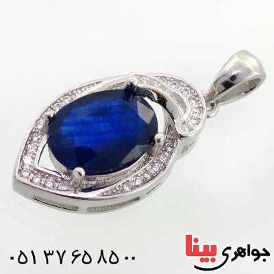 گردنبند یاقوت کبود زنانه مدل ویشکا