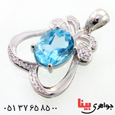گردنبند توپاز زنانه خوشرنگ مدل پژوا