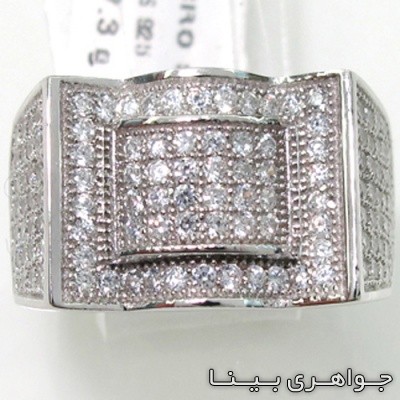 انگشتر نقره میکرو ستینگ طرح تاج