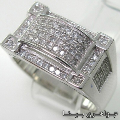 انگشتر نقره میکرو ستینگ طرح قلعه
