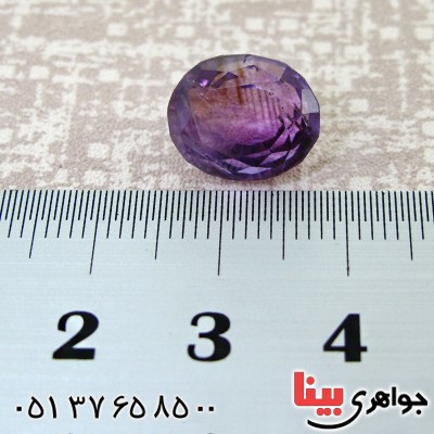 نگین آمتیست درشت و خوش تراش بیضی _کد:12369