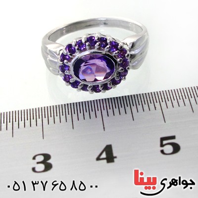 انگشتر آمتیست زنانه رودیوم لوکس مدل دور آمتیست _کد:12432 انگشتر آمتیست زنانه رودیوم لوکس مدل دور آمتیست _کد:12432