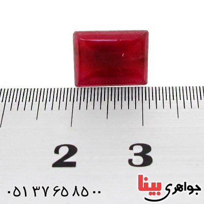 نگین انگشتر یاقوت سرخ درشت و خوشرنگ مستطیلی _کد:12510
