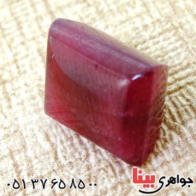 نگین انگشتر یاقوت سرخ درشت و خوشرنگ مستطیلی _کد:12510