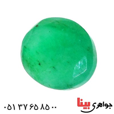 نگین انگشتر زمرد زیبا و خوش تراش بیضی
