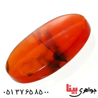 نگین انگشتر عقیق یمنی منظره ای خوش نقش درشت