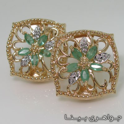 گوشواره زمرد