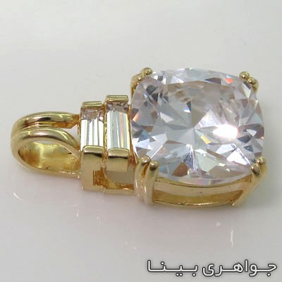 گردنبند کوارتز مربع