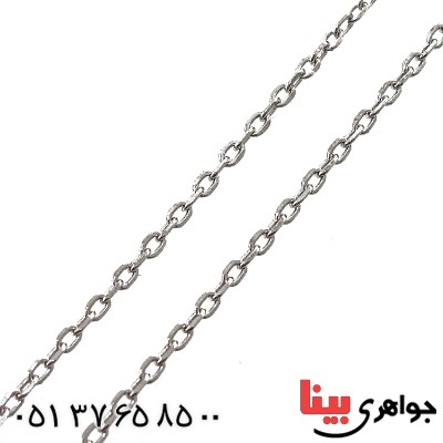 زنجیر نقره ایتالیایی رودیوم مدل حلقه ای 55 سانتی _کد:12694 زنجیر نقره ایتالیایی رودیوم مدل حلقه ای 55 سانتی _کد:12694