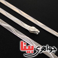 زنجیر نقره ایتالیایی درشت و سنگین مدل امگا 45 سانتی _کد:12729