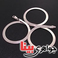 زنجیر نقره ایتالیایی درشت و سنگین مدل امگا 40 سانتی 