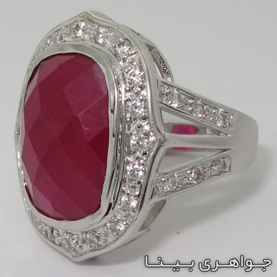 انگشتر یاقوت سرخ طرح سلطان