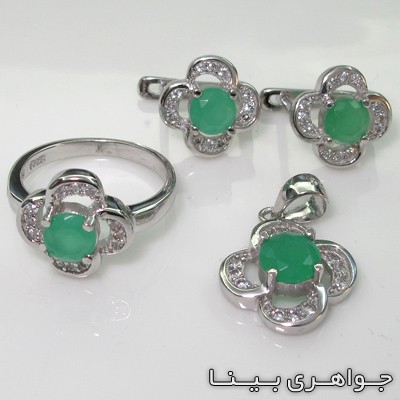 سرویس زمرد طرح گل
