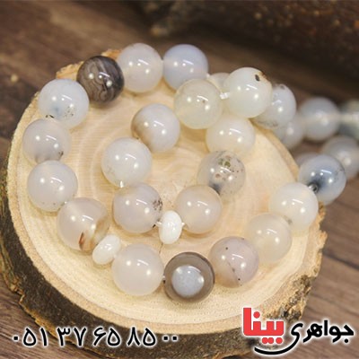 تسبیح عقیق شجری 33 دانه ای درشت و سنگین