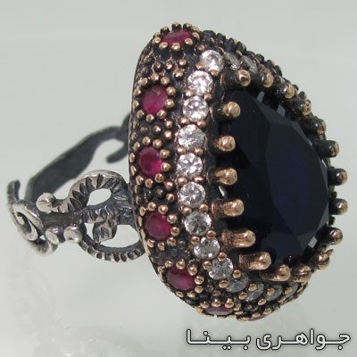 انگشتر چند جواهر خرم سلطان دور یاقوت