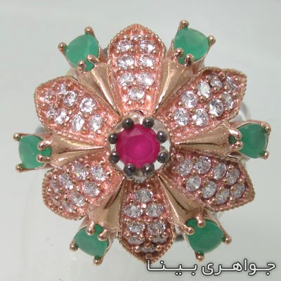 انگشتر چند جواهر پر نقش ماهاراجه