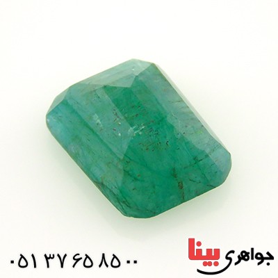 نگین انگشتر زمرد خوشرنگ و درشت مستطیلی _کد:12954 نگین انگشتر زمرد خوشرنگ و درشت مستطیلی _کد:12954