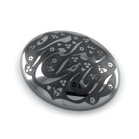 نگین انگشتر حدید صینی با حکاکی برجسته ان الله بالغ الامره