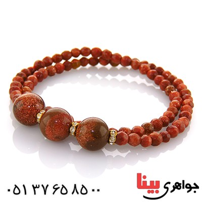دستبند دلربا تراش دار دو رشته ای _کد:13031 دستبند دلربا تراش دار دو رشته ای _کد:13031