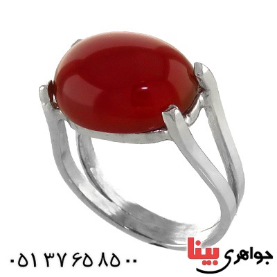 انگشتر عقیق خراسانی زنانه مدل گیتا