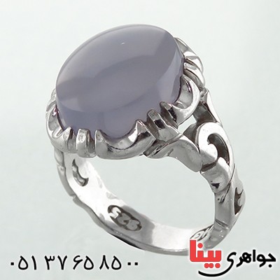 انگشتر عقیق یمنی کبود مردانه درشت