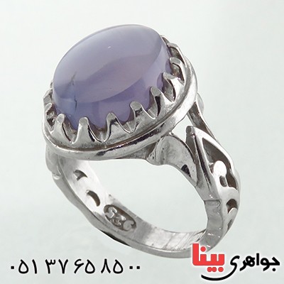 انگشتر عقیق یمنی کبود درشت مردانه