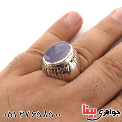 انگشتر عقیق یمنی کبود مردانه درشت مدل سالار _کد:1798