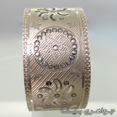 النگو پهن با نقش گل