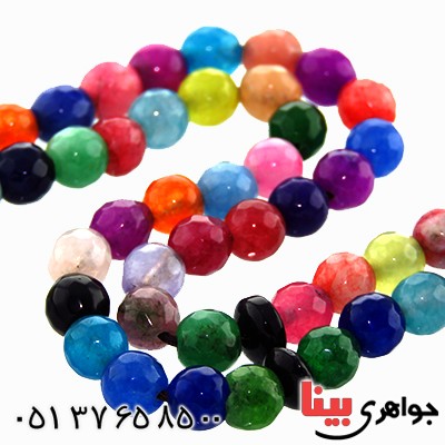 تسبیح جید اعلا 101 دانه ای درشت کروی تراش دار _کد:13162
