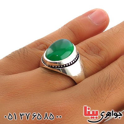 انگشتر عقیق سبز علوی مردانه فیلی _کد:13246 انگشتر عقیق سبز علوی مردانه فیلی _کد:13246