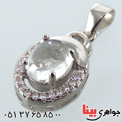 گردنبند در نجف زنانه رودیوم مدل نادیا _کد:13388 گردنبند در نجف زنانه رودیوم مدل نادیا _کد:13388