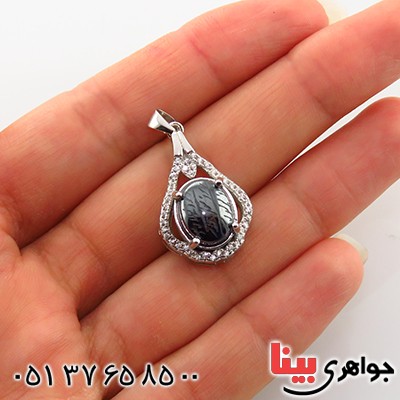 گردنبند حدید صینی هفت جلاله زنانه رودیوم _کد:13428 گردنبند حدید صینی هفت جلاله زنانه رودیوم _کد:13428