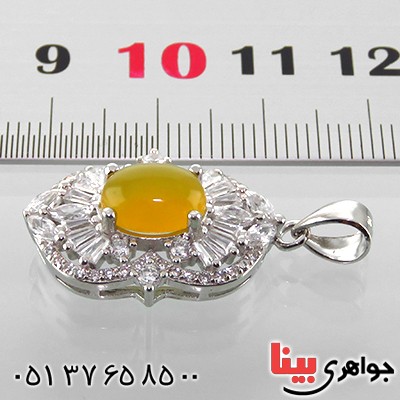 گردنبند عقیق شرف الشمس زنانه رودیوم مدل نیوشا _کد:13459 گردنبند عقیق شرف الشمس زنانه رودیوم مدل نیوشا _کد:13459