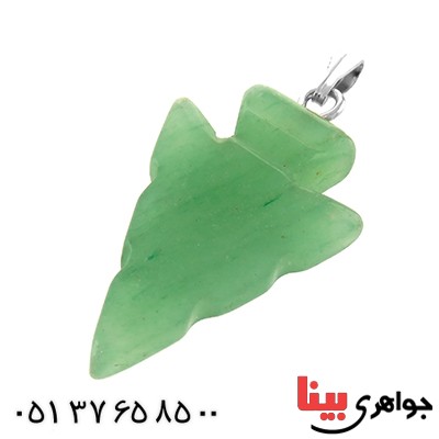 گردنبند یشم طرح کاج _کد:13491 گردنبند یشم طرح کاج _کد:13491