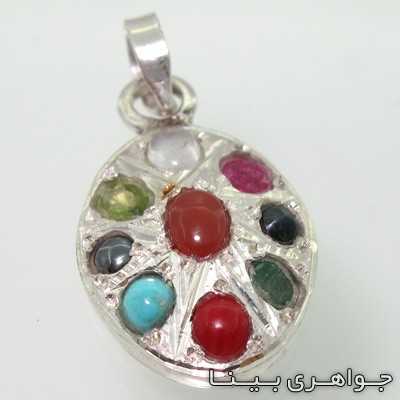 گردنبند چند جواهر 9 نگین