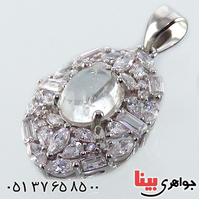 گردنبند در نجف زنانه رودیوم مدل دلارا _کد:13560 گردنبند در نجف زنانه رودیوم مدل دلارا _کد:13560